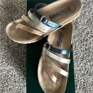 Mephisto Multi-Tone Strappy Sandals